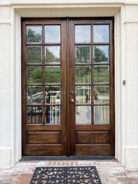 Exterior & Interior Wood Front Door Refinishing Repair Service Franklin ...