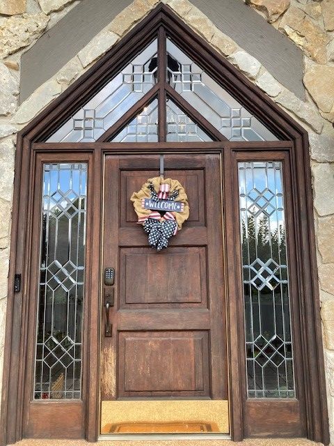 Unique Entryway Restoration Door Before