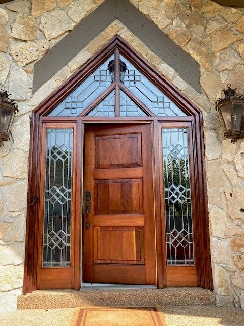 Unique Entryway Restoration Door After