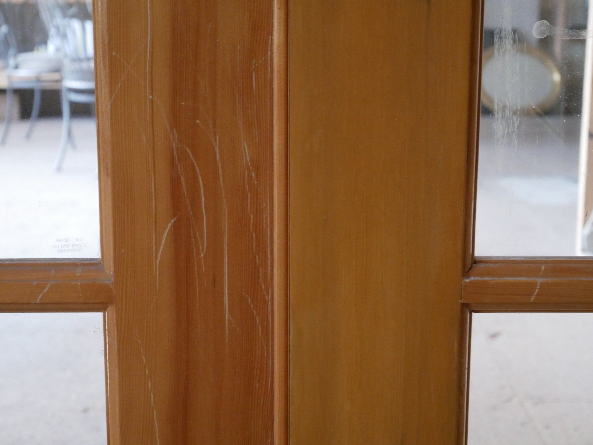 Dog Scratches Door After