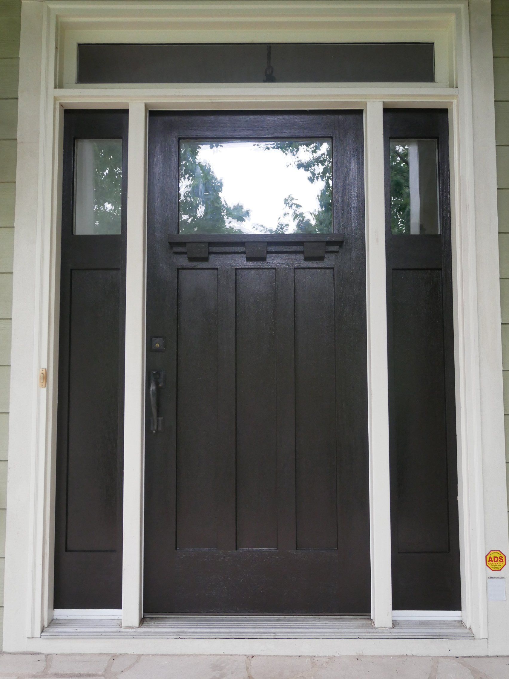 Refinish of A Fiberglass Entryway After