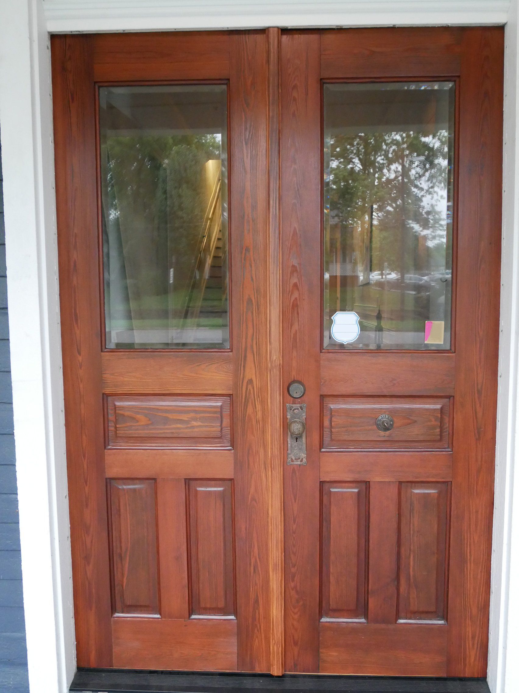 140 Year Old Heart Pine Doors After