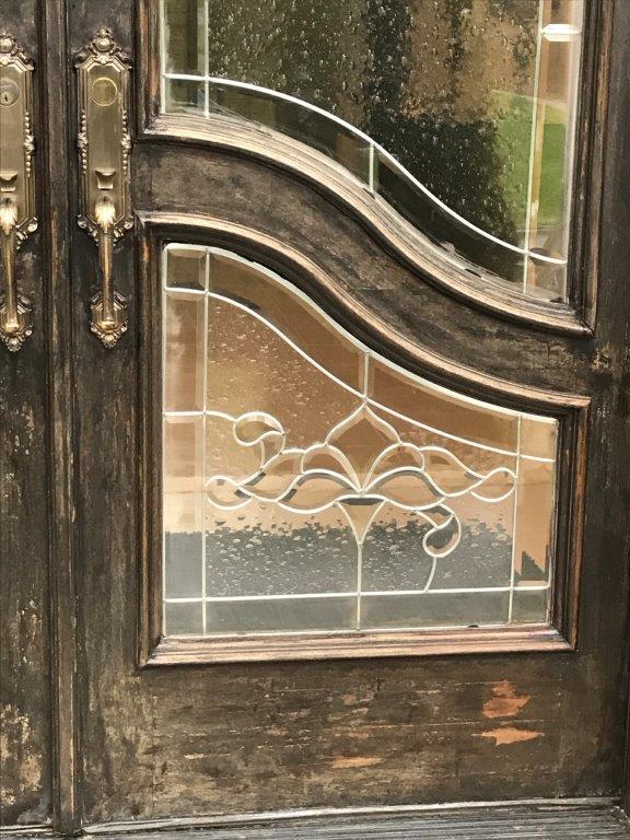 10ft Tall Mahogany Doors Before