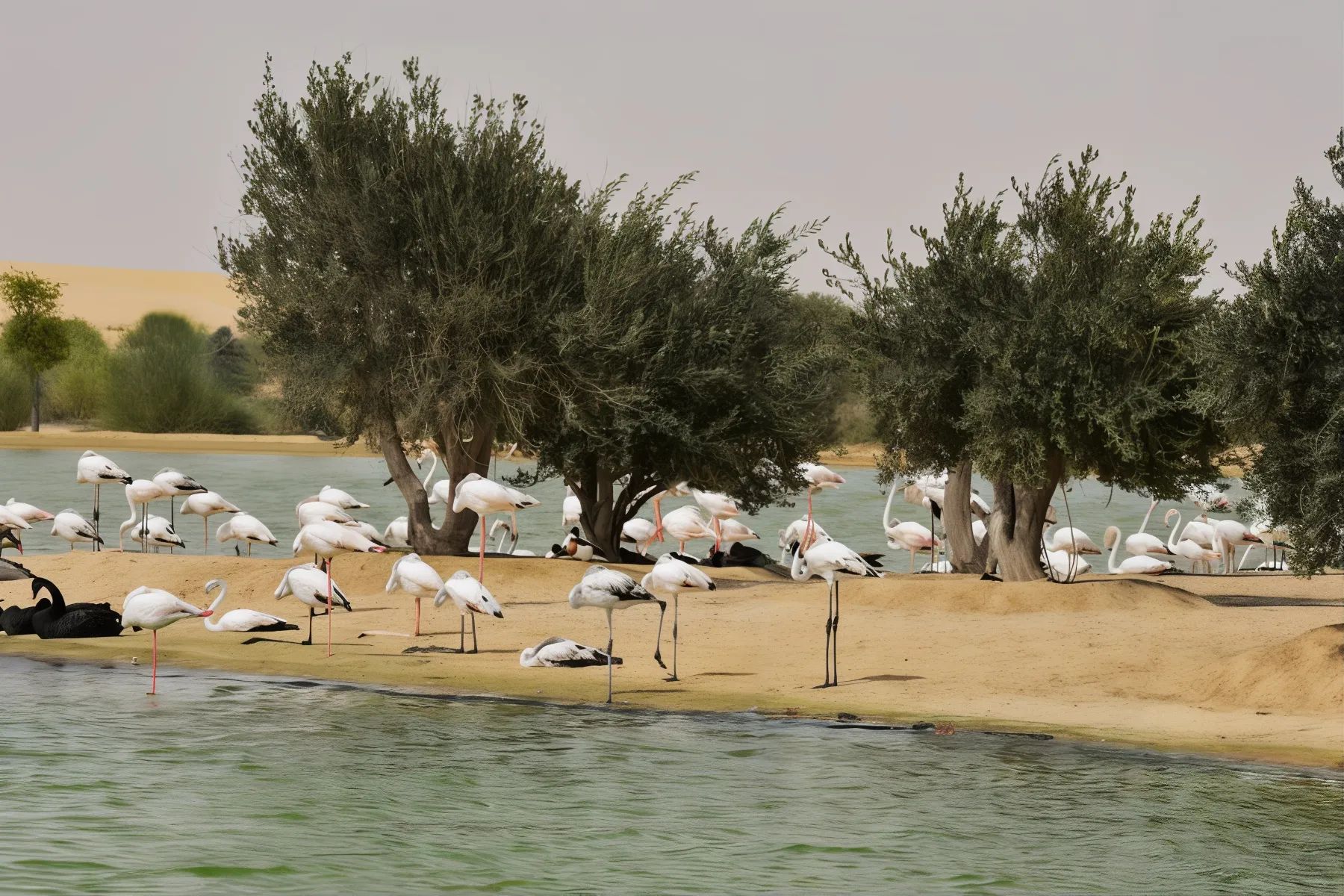 Love Lake Dubai gets its name from its unique shape consisting of two large, interconnected hearts.