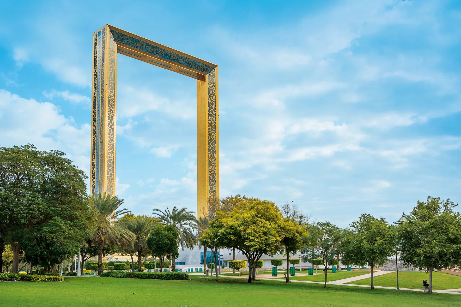 The Dubai Frame (Arabic: برواز دبي) is an observatory, museum and monument in Zabeel Park, Dubai.