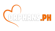 Orange heart graphic with the text 