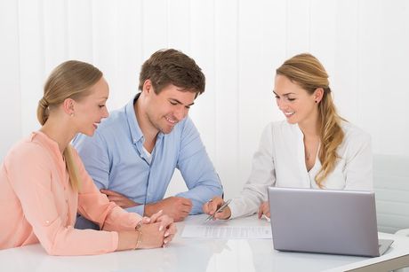 three people in the meeting