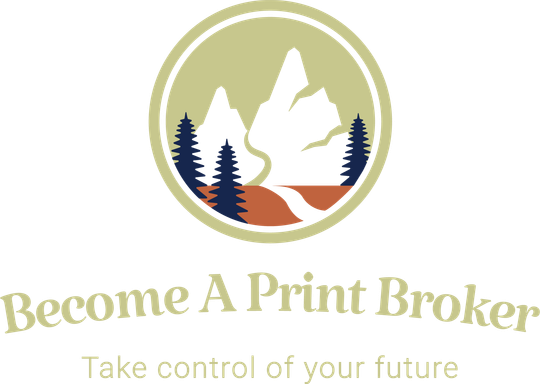 become a print broker logo