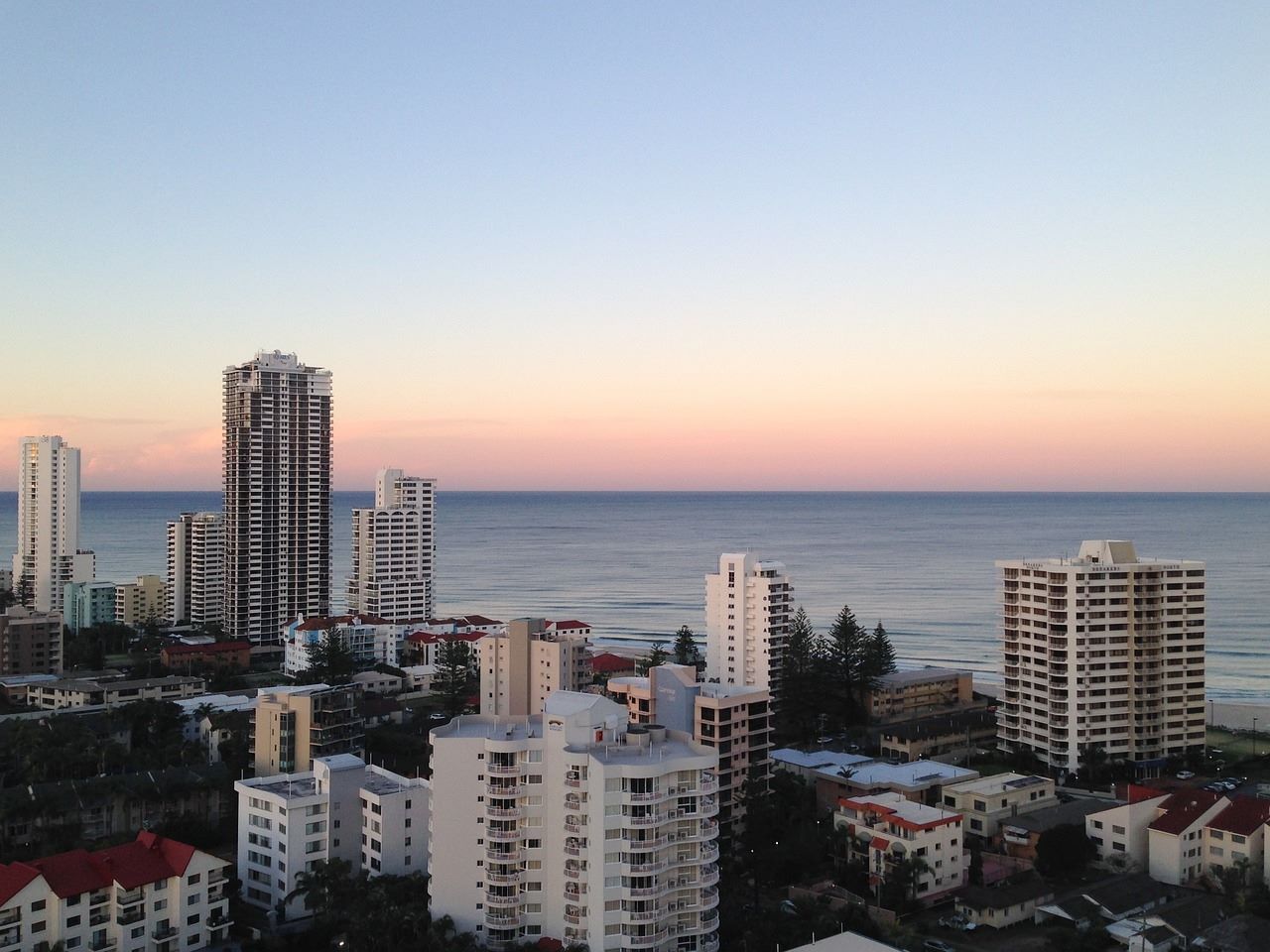 Aerial view of Gold Coast—LM Edge  Brokers help buyers with the First Home Owner Grant Queensland.