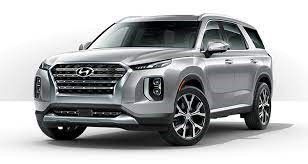 A silver Hyundai Palisade is shown on a white background.