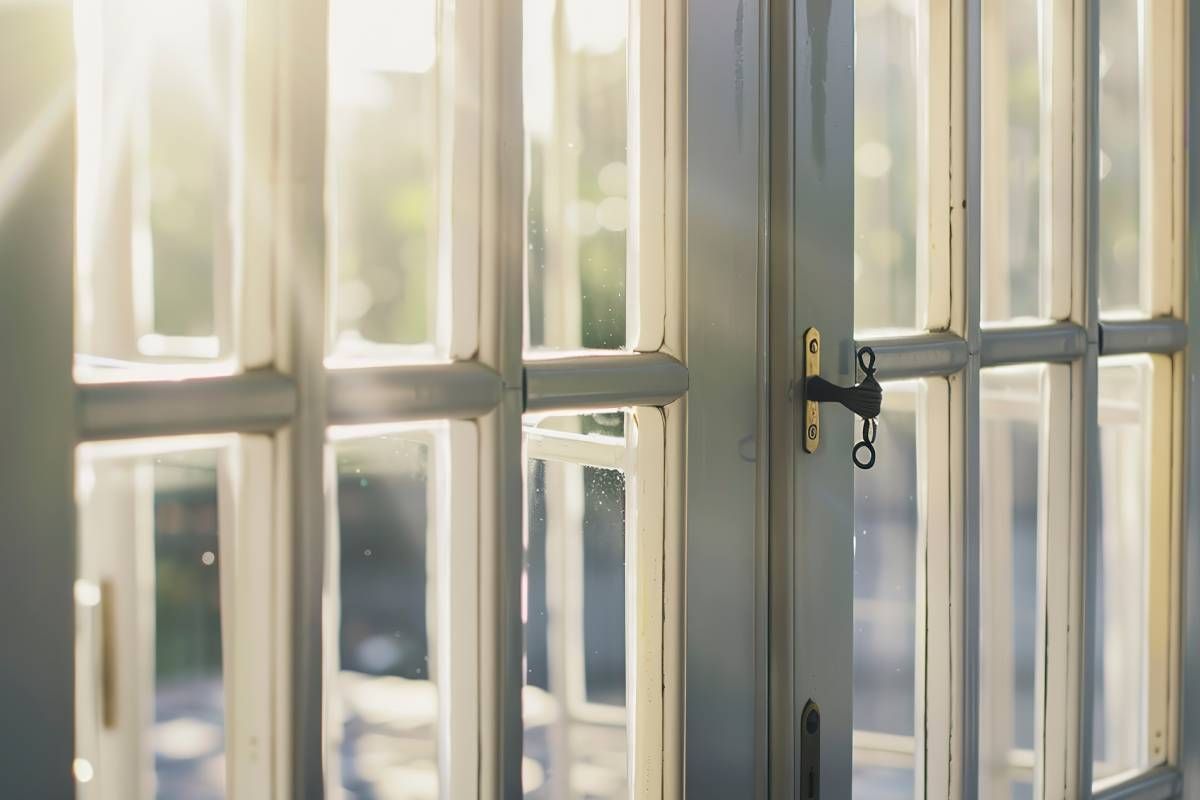 French doors filtering light in a home near Toledo, OH