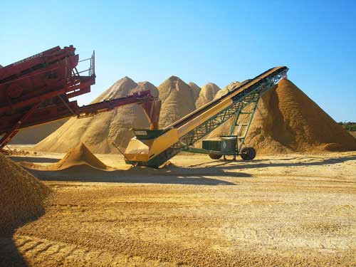 sand and gravel conveyors