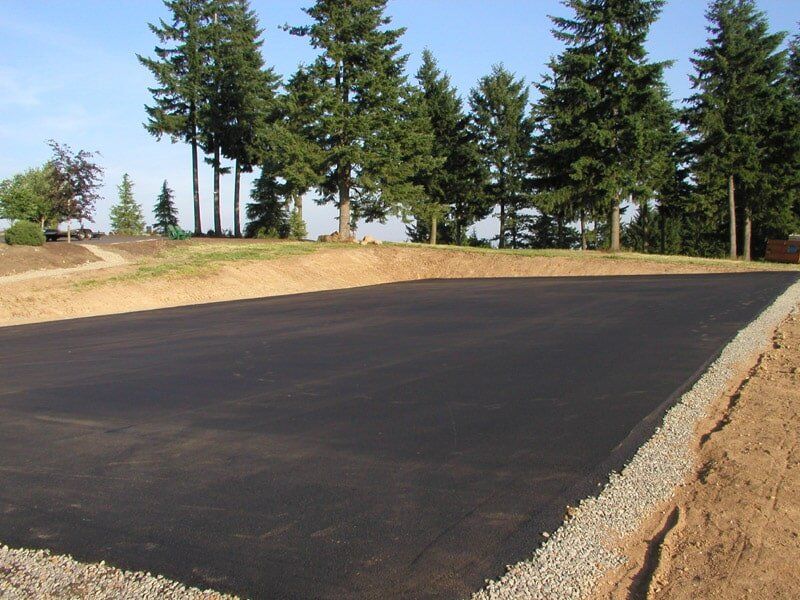 Tennis Court final process in paving — Residentialn pavers in Clackamas, OR