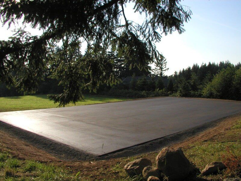 Large Tennis Court in Damascus, early process in paving - paving in Clackamas, OR