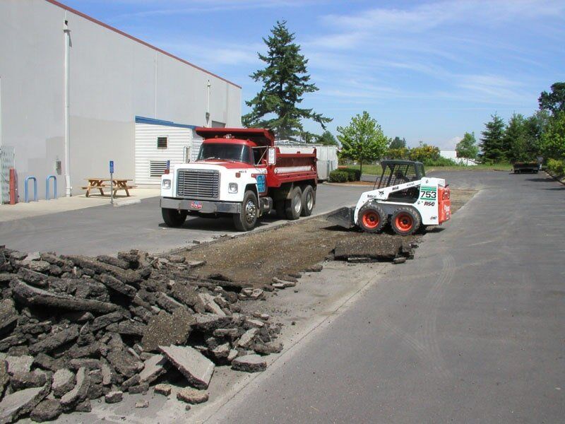 Dig up and pave broken area in Oregon City — Commercial pavers in Clackamas, OR