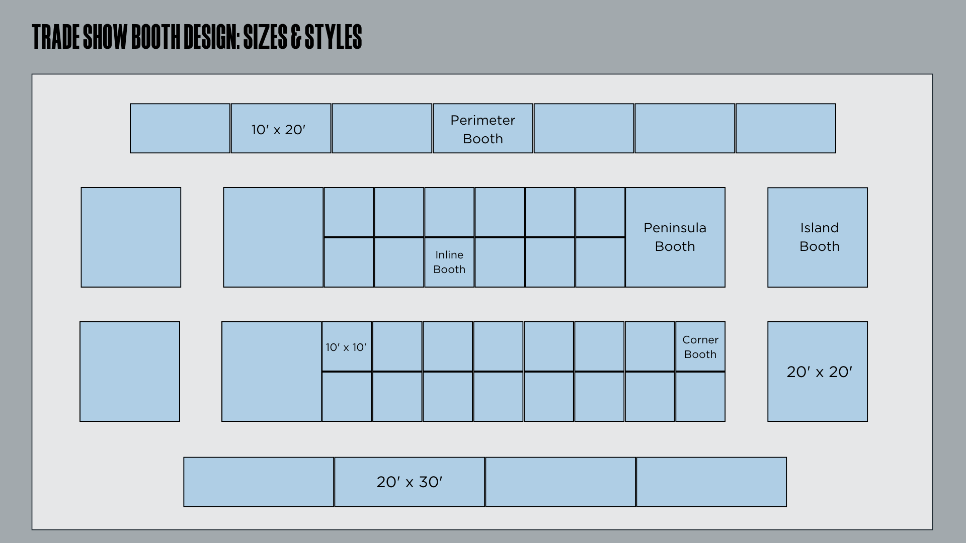 Trade Show Booth Design Sizes Styles