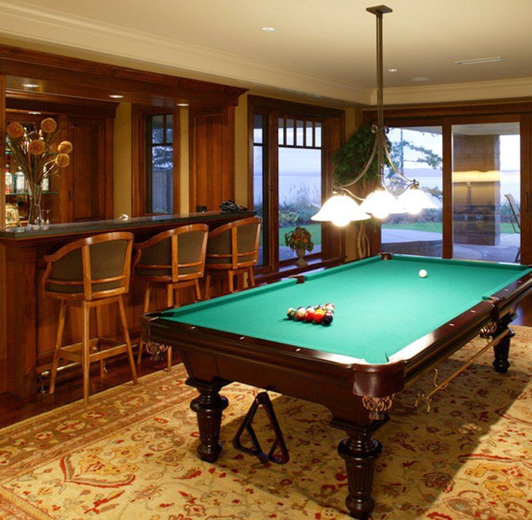 games room with pool table