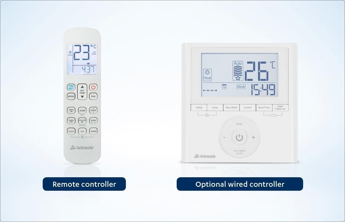 A Remote Control and a Thermostat Are Sitting Next to Each Other — AJM's Air Conditioning Centre in Lismore, NSW