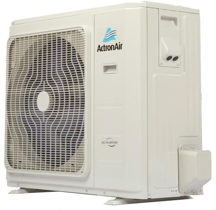 A White Acronair Air Conditioner is Sitting on a White Surface — AJM's Air Conditioning Centre in Lismore, NSW