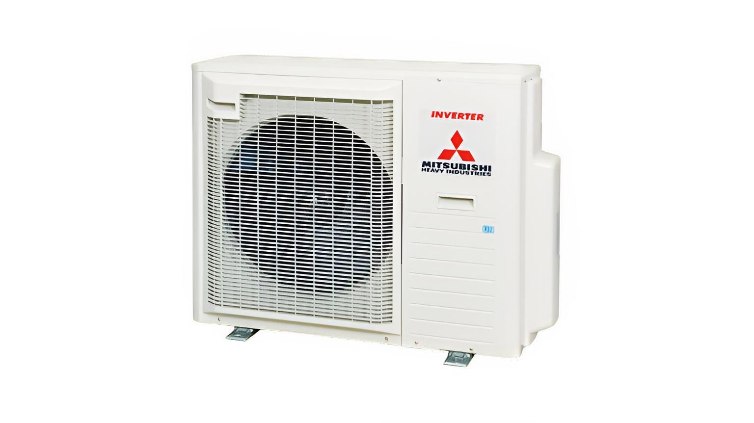 A White Mitsubishi Air Conditioner is Sitting on a White Surface — AJM's Air Conditioning Centre in Lismore, NSW