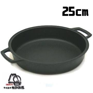 南部鐵器『日本岩鑄』IH壽喜燒鑄鐵鍋-微笑25cm