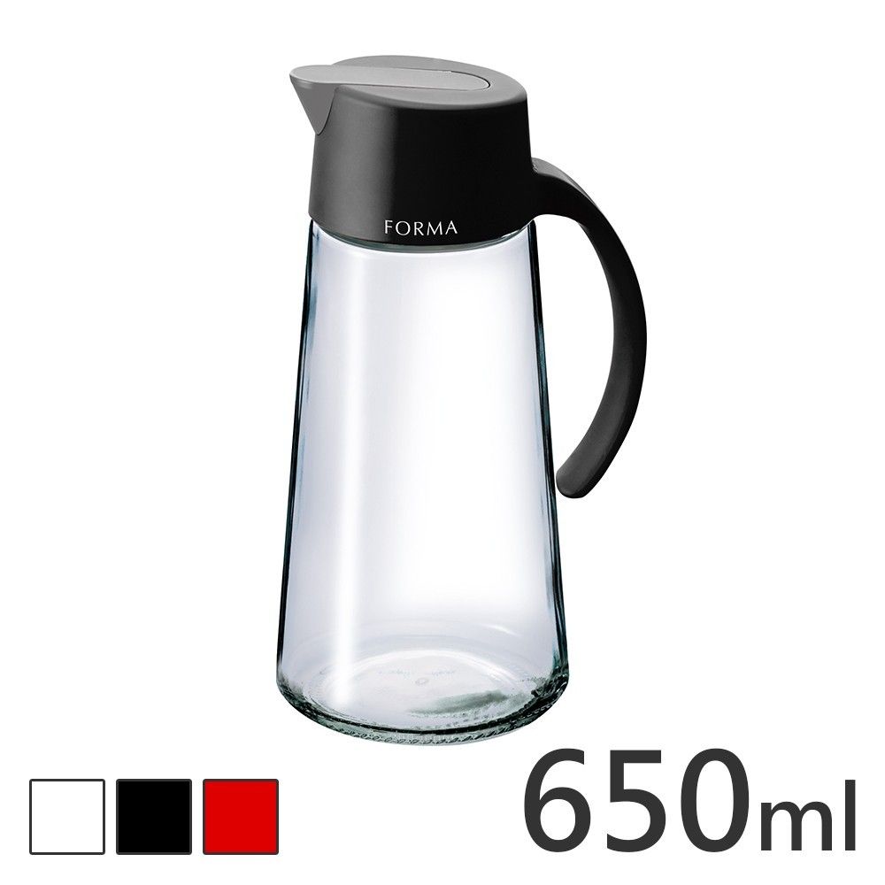 ASVEL FORMA自動開蓋玻璃調味油罐650ml