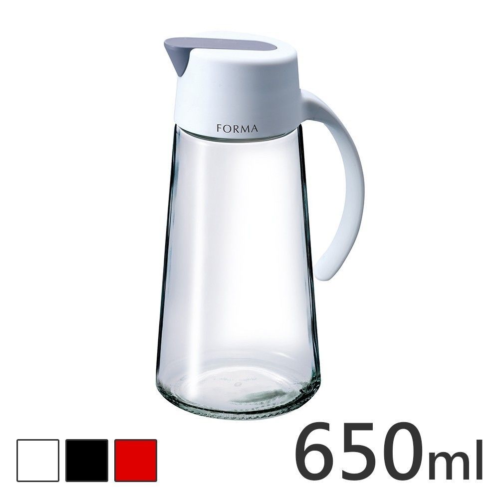 ASVEL FORMA自動開蓋玻璃調味油罐650ml