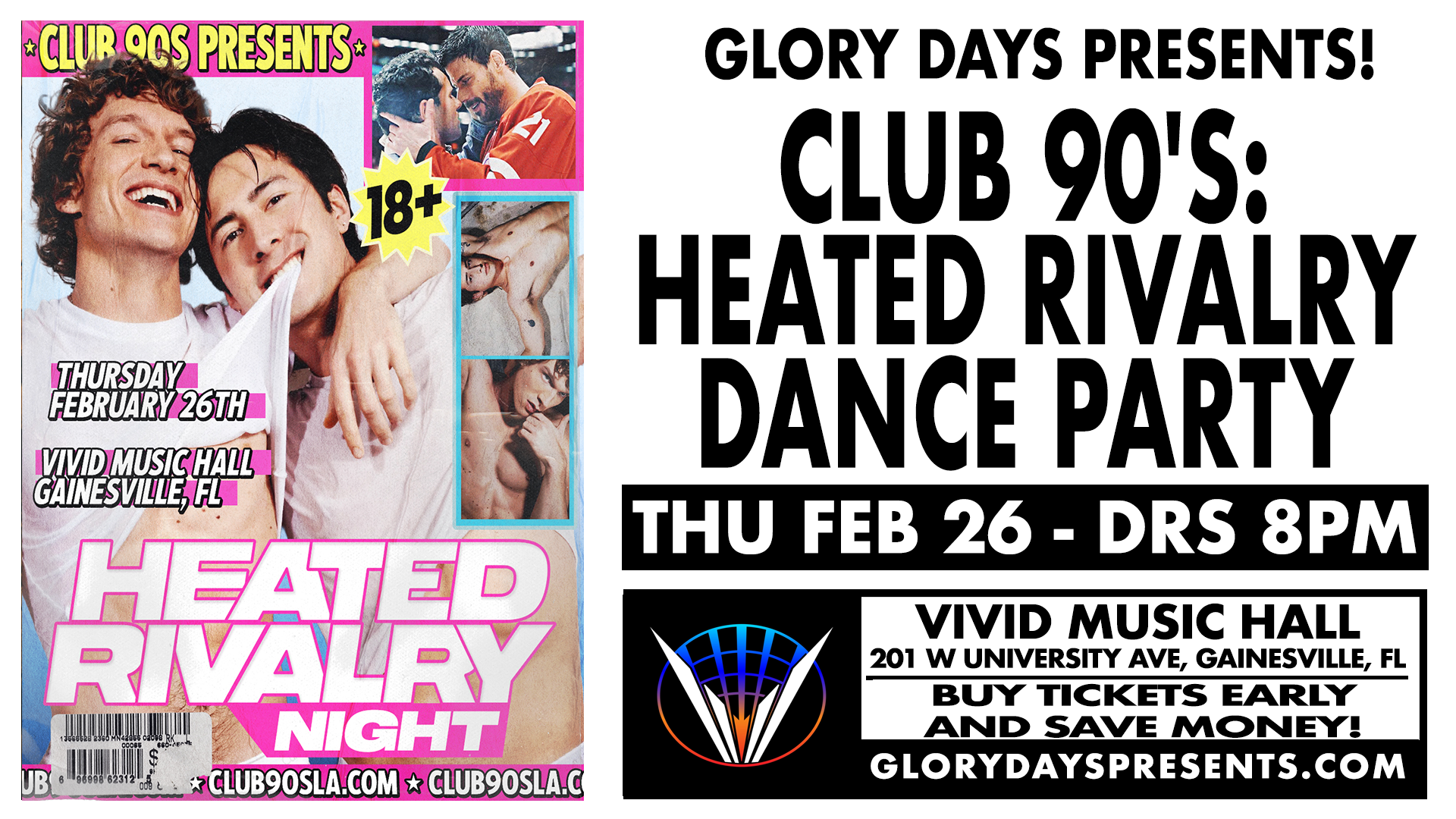 Vincent Mason stops in Gainesville on the there I go tour for a full night of country music!
friday mar. 5, 2026
Doors 7pm
18+