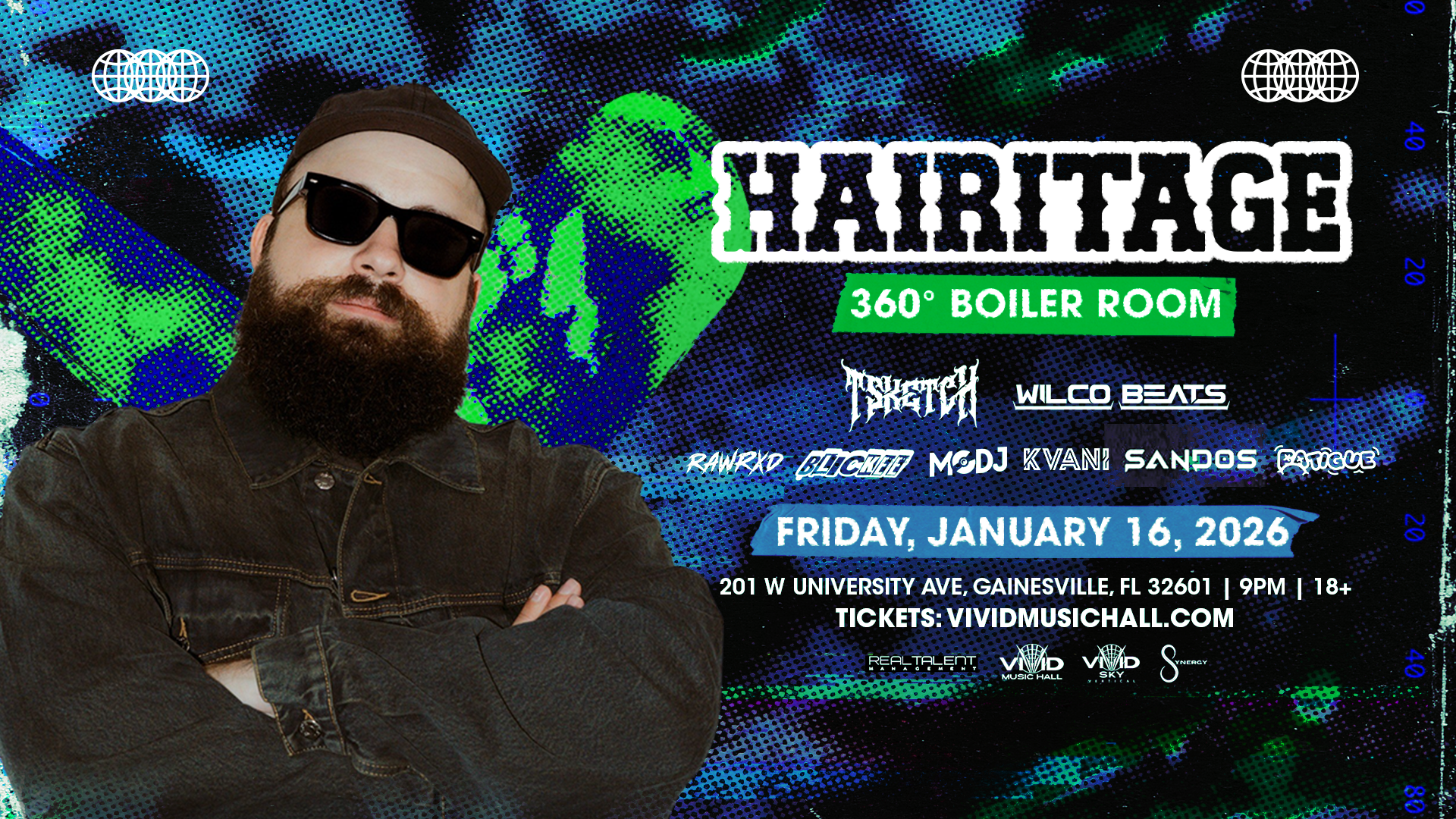 we're bringing boiler room bass for syllabus week this january with hairitage!
friday jan. 16, 2026
Doors 9pm
18+