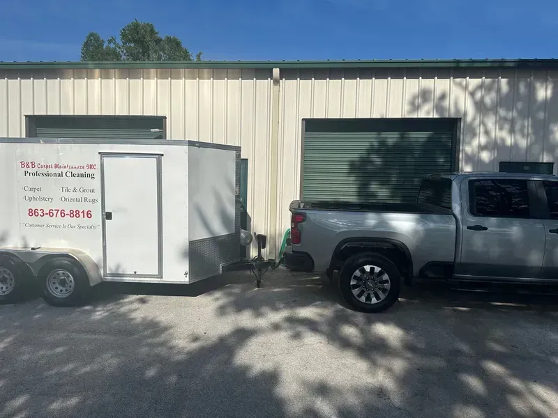B&B Carpet Maintenance, Inc. pickup truck.