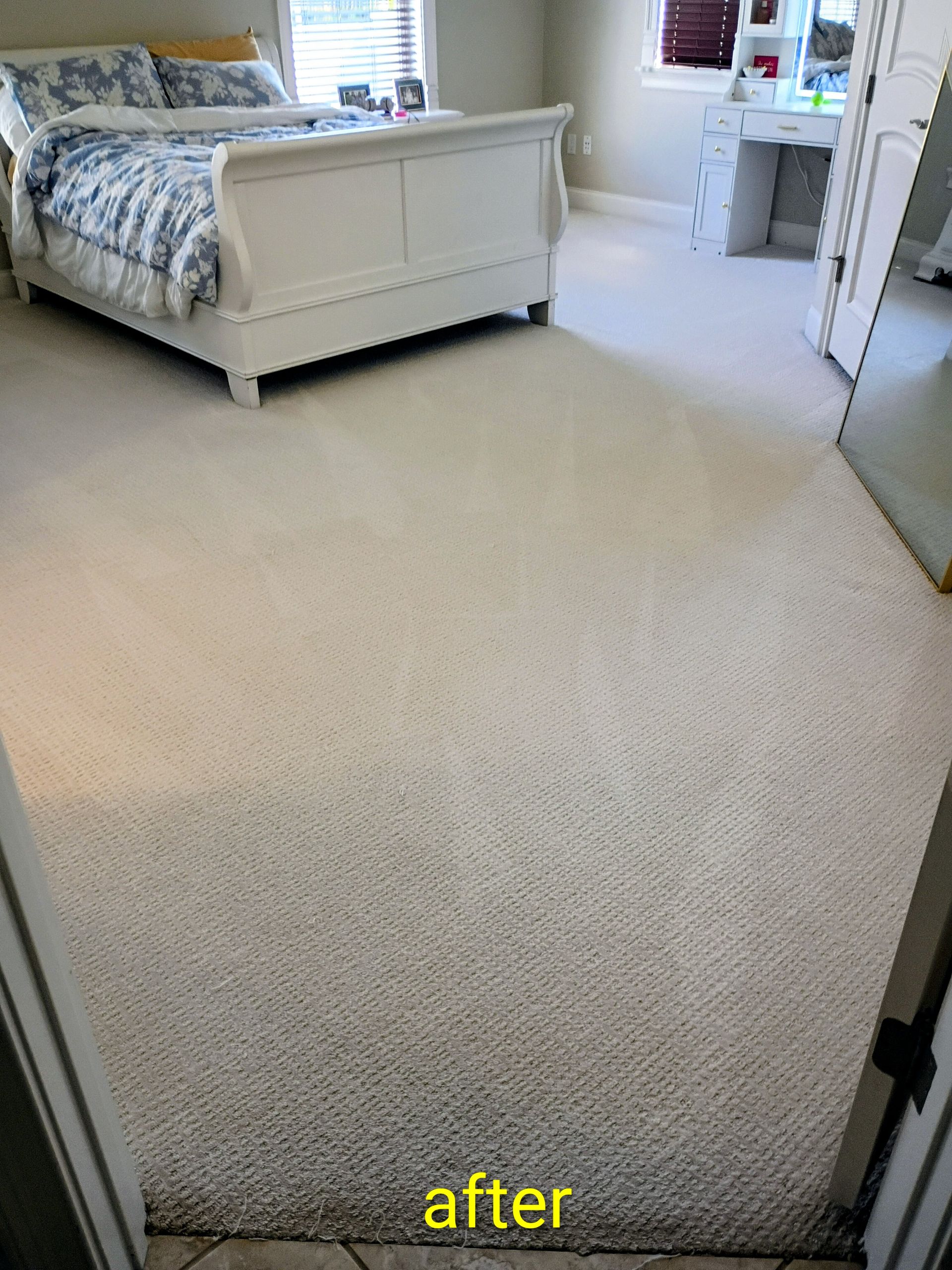 After - Cleaning Navy blue rug