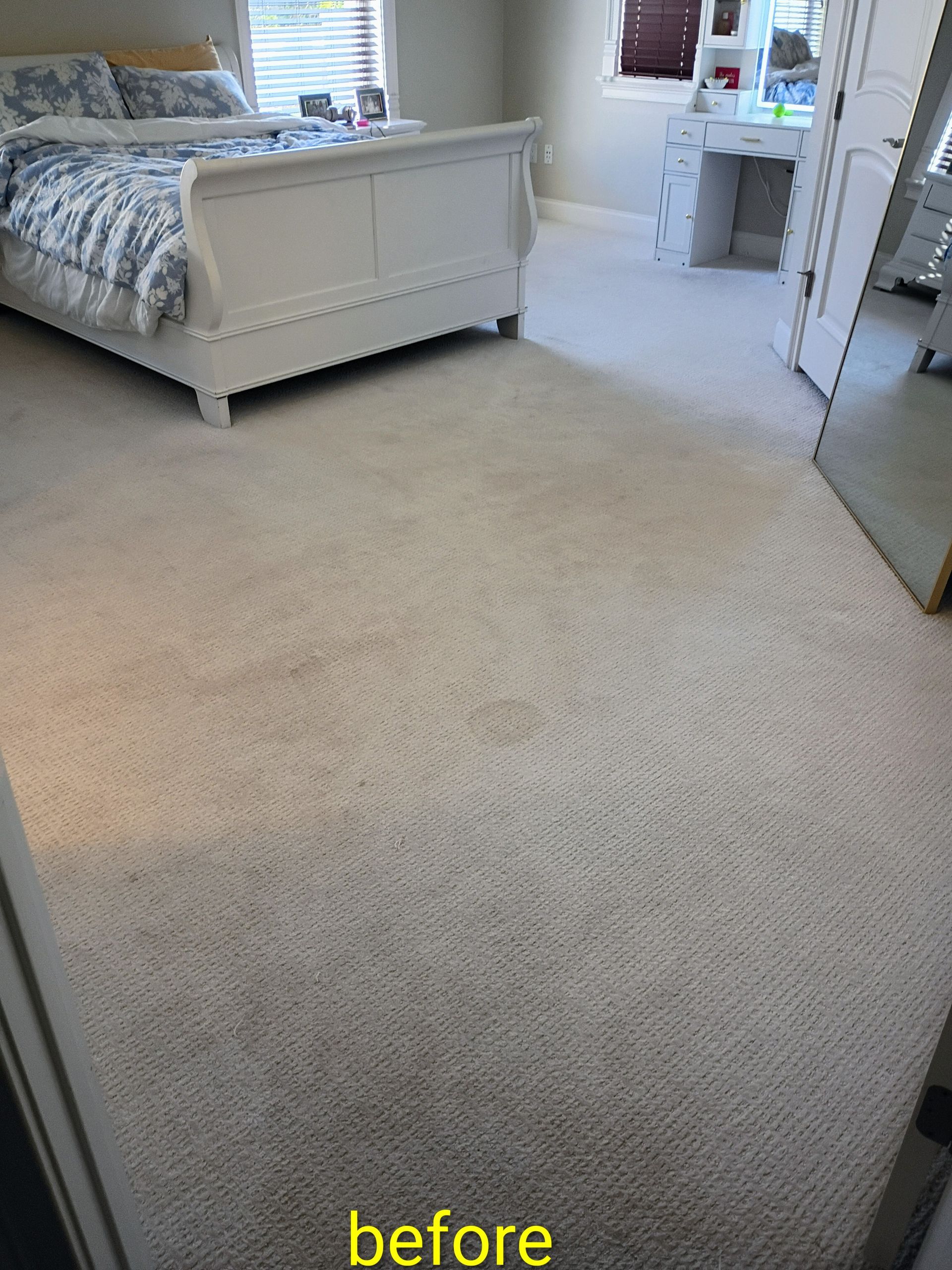 Before - Cleaning Navy blue rug