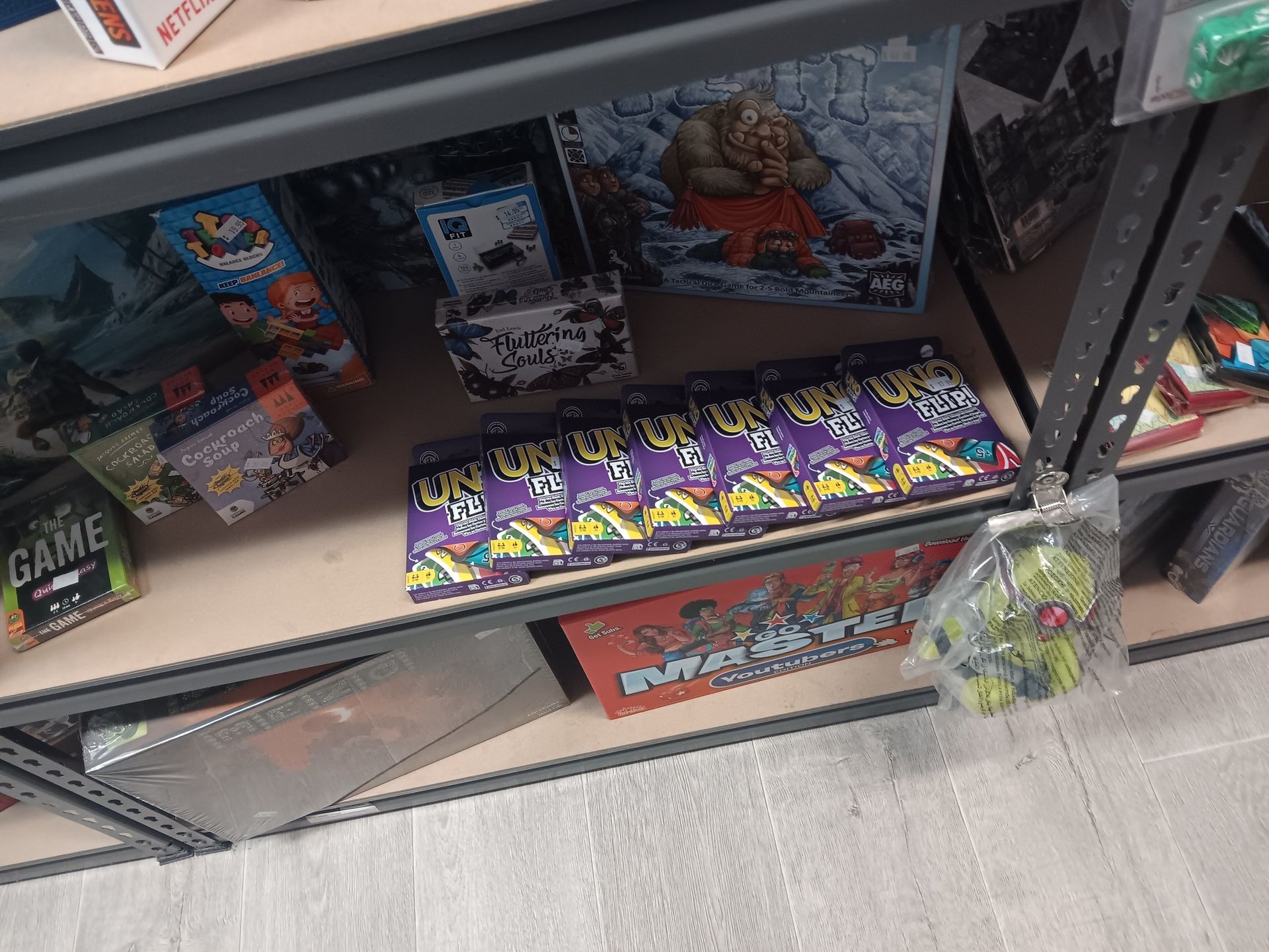 Shelves Displaying Board Games, Snacks, and Collectibles — Grim Gaming & Hobbies in Bundaberg Central, QLD