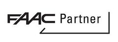 Un logo in bianco e nero per un'azienda chiamata faac partner.