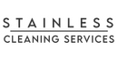 Logo for Stainless Cleaning Services, black text on white, 