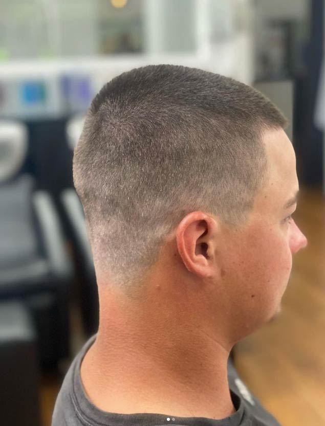 Side View of a Man's Haircut — Hairdresser Services In Orange, NSW