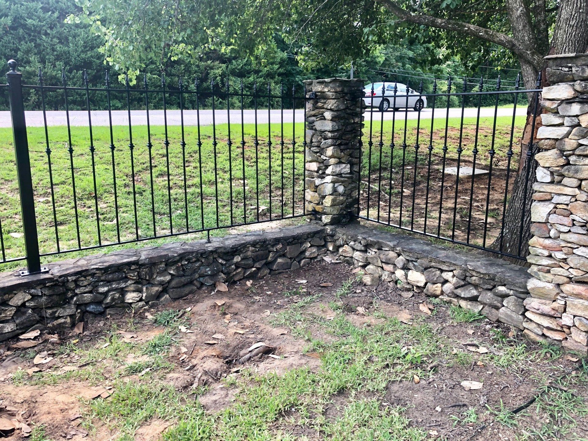 black security fence