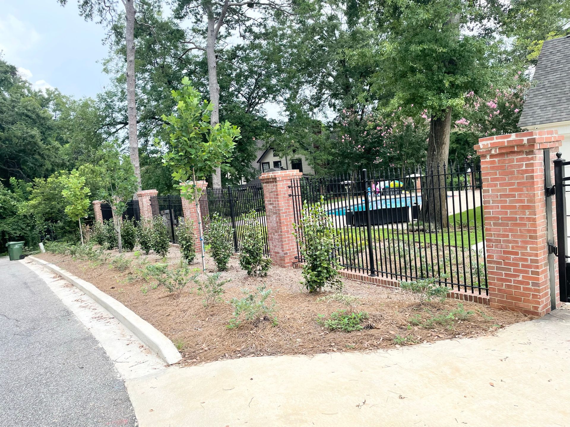 black security fence