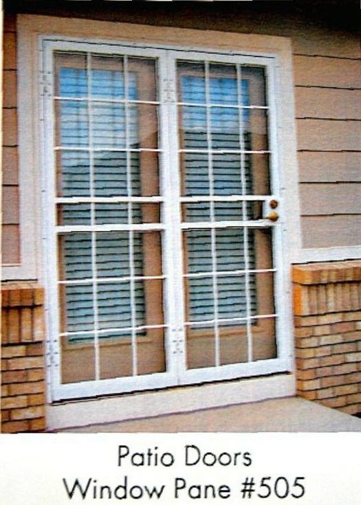 a picture of patio doors and window pane # 505