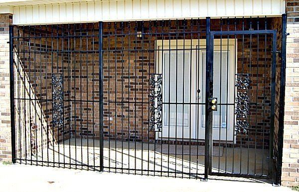 black security fence