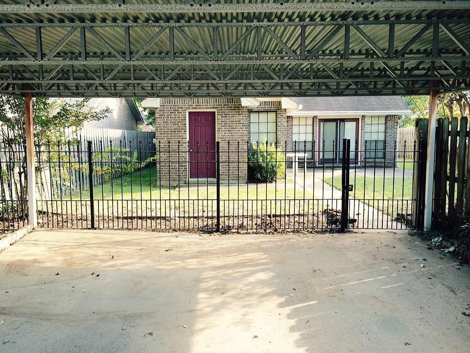 black security fence