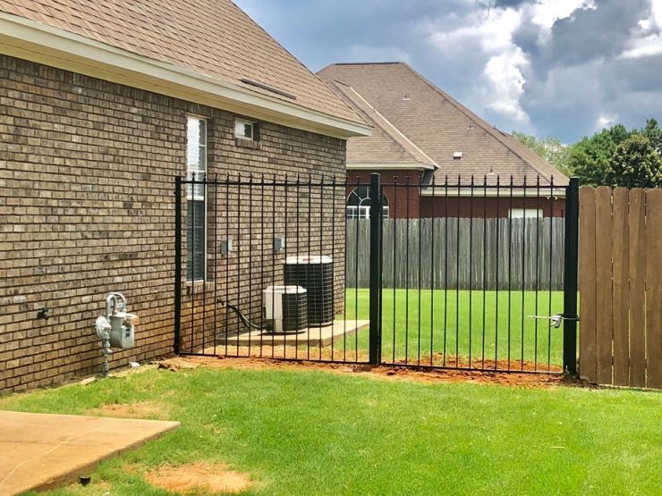 black security fence