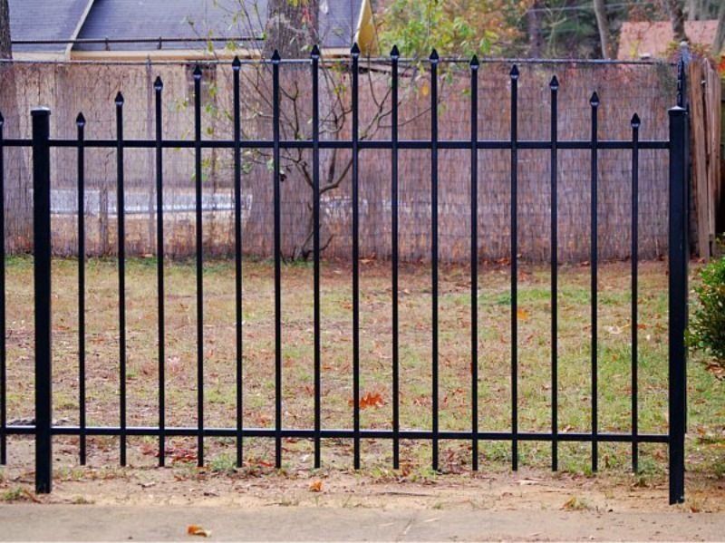 black security fence