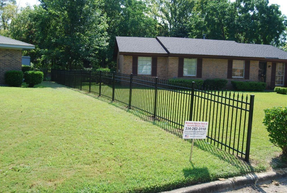 black security fence