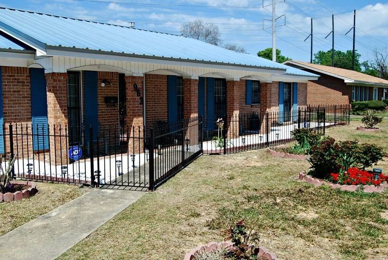 black security fence