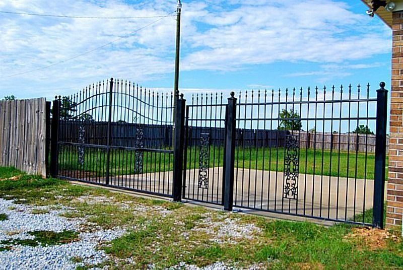 black security fence