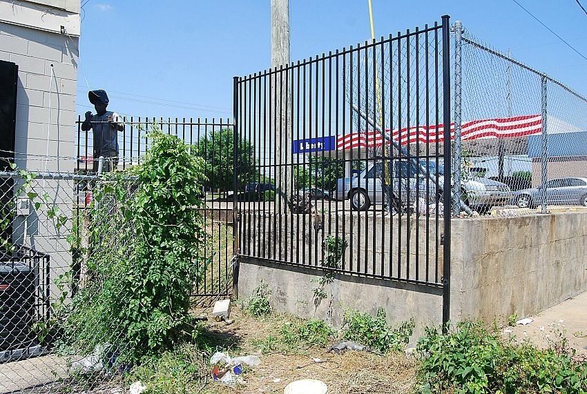 black security fence
