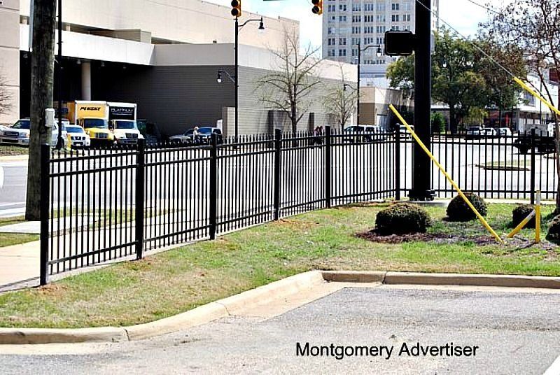 black security fence