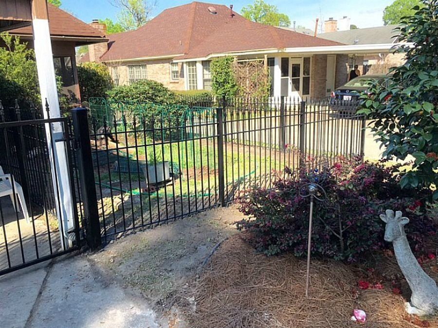 black security fence