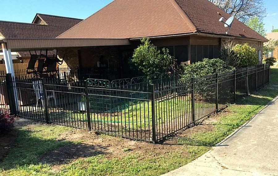 black security fence